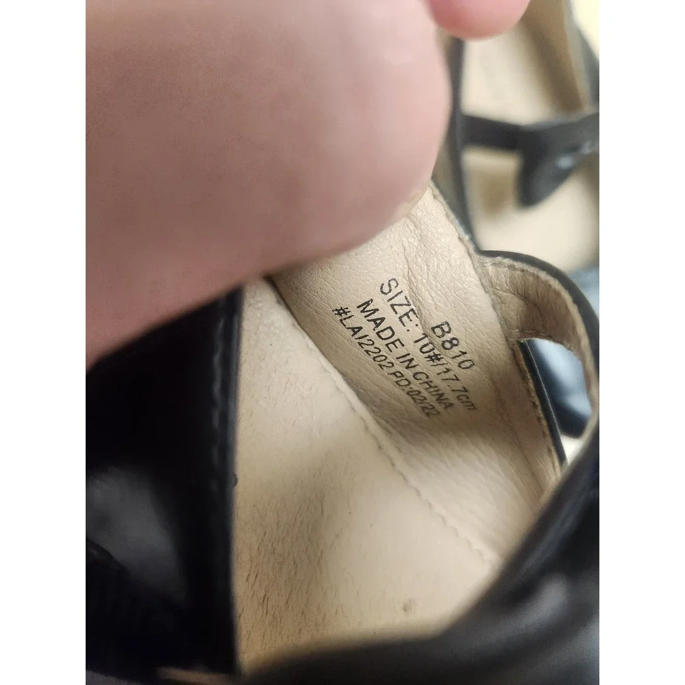 Felix &‎ Flora Girls Black Mary Jane Bow Dress Shoes B810 Size 10 Toddler kid